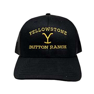 Changes Men's Standard Yellowstone Dutton Ranch Kevin Costner Western TV Show Trucker Hat Cap 66-11 ...