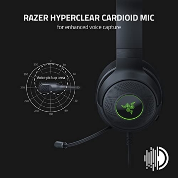 Razer Kraken V3 X Wired Gaming Headset - Lightweight and Immersive