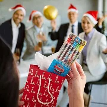 Holiday Smencils for Grown Ups - HB #2 Patented Gourmet Scented Fun Pencils, 5 Count - Stocking Stuf...