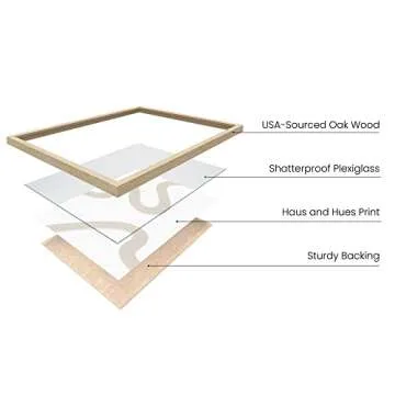 HAUS AND HUES Western Art Frame - Set of 3 Southwestern Arizona Desert, Modern Boho Decor, Western Mountain Wall Art for Living Room, Nature Southwest Couch Set of 3 Art Print (Beige Frame, 12x16)