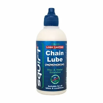 Squirt Chain Lube for Bikes 120 ml – Long-Lasting Lubricant for All Bike Chains – All-Weather Dr...