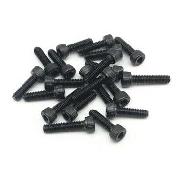 100pcs M3 x 10mm 12.9 Grade Alloy Steel Hex Socket Head Cap Screws Bolts,Black Oxide Finish