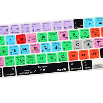 XSKN Logic Pro Silicone Keyboard Cover for MacBook Pro