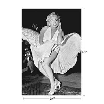 Marilyn Monroe Sexy Black and White Photo Poster