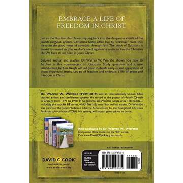 Be Free (Galatians): Exchange Legalism for True Spirituality