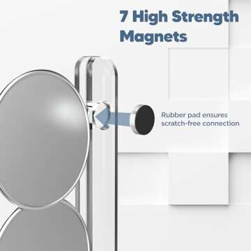 GALVANOX Magnetic Fridge Mount for Nespresso Vertuo Pods Holder - 10 Pod Capacity Capsule Storage an...