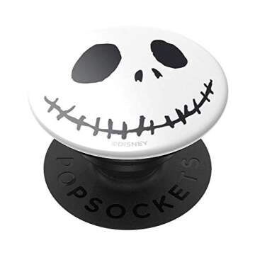 PopSockets: PopGrip with Swappable Top for Phones & Tablets - Nightmare - Jack Skellington