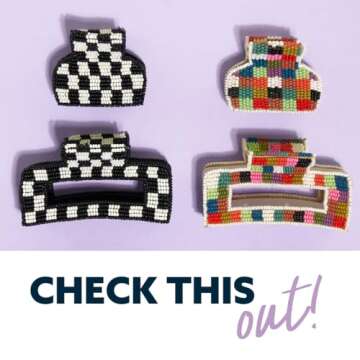 INK+ALLOY Gia Beaded Hair Clips for Stylish Hair Days