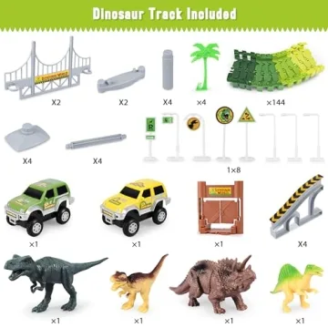 Dinosaur Toys Playset - 187 Pcs for Kids