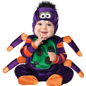 Fun World Baby Girls Itsy Spider Infant-and-toddler-costumes, Purple, Small US
