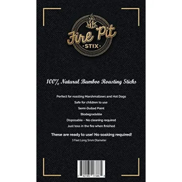 FIREPIT STIX 50 PCS Bamboo Marshmallow Roasting Sticks