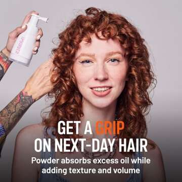 Hairstory Dry Shampoo Spray - Natural Volume Boost and Oil Absorption for All Hair Types - Non-Toxic, Non-Aerosol formulated with Natural Ingredients, Lavender, 1.35oz