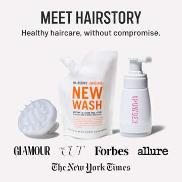 Hairstory Dry Shampoo Spray - Natural Volume Boost and Oil Absorption for All Hair Types - Non-Toxic, Non-Aerosol formulated with Natural Ingredients, Lavender, 1.35oz