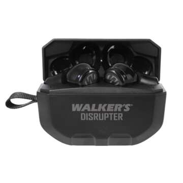 Walker's Disrupter Bluetooth Earbuds - Hunting Range Shooting Active Lifestyle Ear Protection Hearing Enhancement Noise-Cancelling Rechargeable Wireless Electronic Earbuds