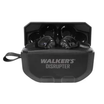Walker's Disrupter Bluetooth Earbuds - Hunting Range Shooting Active Lifestyle Ear Protection Hearing Enhancement Noise-Cancelling Rechargeable Wireless Electronic Earbuds