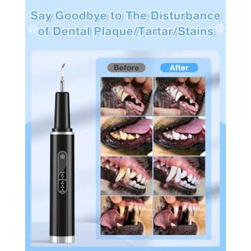 YXFAIRY Ultrasonic Dog Tartar Remover - Safe Teeth Cleaner