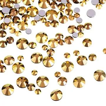 Bememo 3456 Pcs Diamond Rhinestones for Crafts and Decor