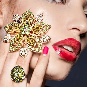 Bememo 3456 Pcs Diamond Rhinestones for Crafts and Decor