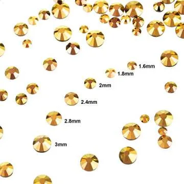 Bememo 3456 Pcs Diamond Rhinestones for Crafts and Decor