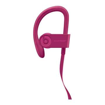 Powerbeats3 Wireless Earphones - Apple W1 Headphone Chip, Class 1 Bluetooth, 12 Hours of Listening Time, Sweat Resistant Earbuds - Brick Red