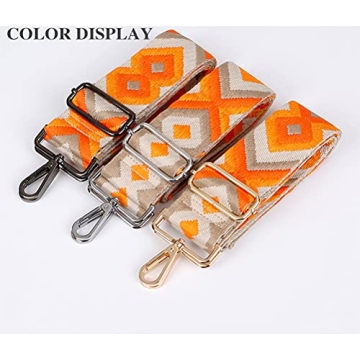 Trendy Embroidery Ethnic Style Wide Adjustable Purse Strap