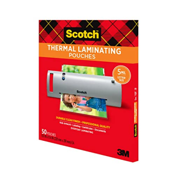 Scotch Thermal Laminating Pouches 50 Count for Christmas Projects