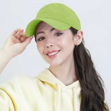 The Hat Depot Washed Low Profile Cotton Baseball Cap - Unisex Everyday Wear