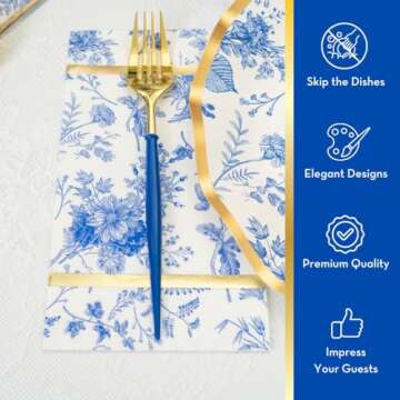 Elegant Heavyweight Disposable Plates for Stunning Parties