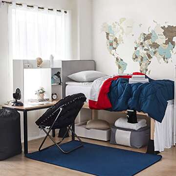 DormCo The Storage MAX - White Underbed Organizer With Wheels