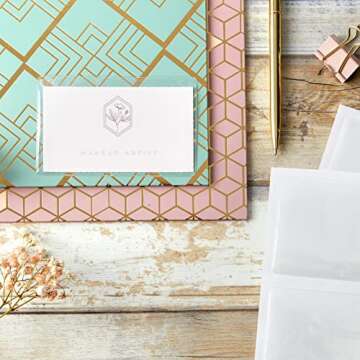 Juvale 100-Pack Clear Business Card Pockets Holders 3.75x2 in, Self-Adhesive Top Load Plastic Protector and Sleeves Labels, Bulk Set for Storage, Organization, Labeling