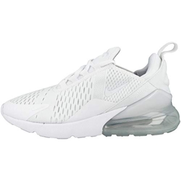 Nike Boy's Air Max 270 Big Kid Shoes in White/Silver