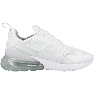 Nike Boy's Air Max 270 Big Kid Shoes in White/Silver