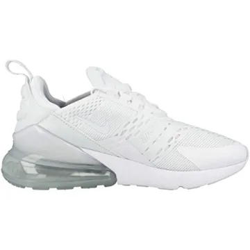 Nike Boy's Air Max 270 Big Kid Shoes in White/Silver