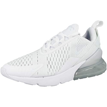 Nike Boy's Air Max 270 Big Kid Shoes in White/Silver