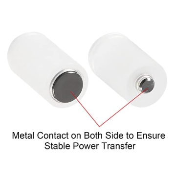 Coliao AAA to AA Battery Adapter Pack of 10 Clear Color