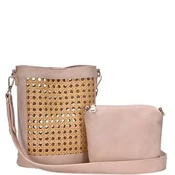 Stylish Straw Rattan Crossbody Purse for Summer