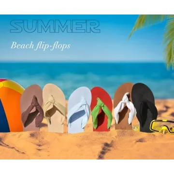 KuaiLu Women's Arch Support Flip Flops Comfortable Beach Sandals