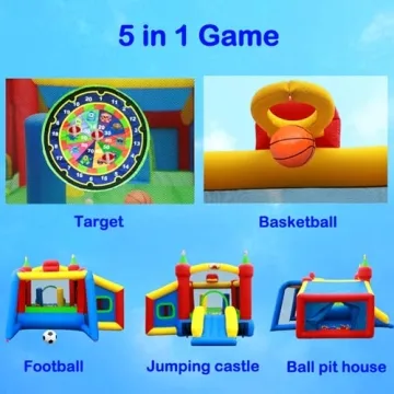 WELLFUNTIME Inflatable Bounce House for Kids Fun