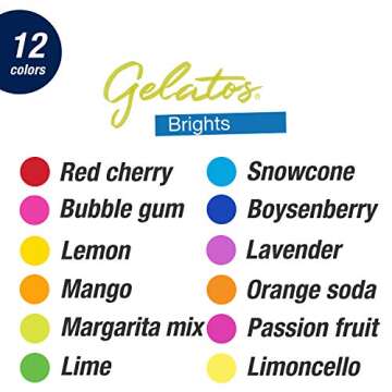 Faber-Castell Gelatos Brights: 12 Watercolor Gel Crayons and Watercolor Supplies, Versatile Art Pigment Crayons for Adults, Gel Sticks for Mixed Media, Journaling Supplies for Artists & Hobbyists