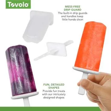 Tovolo Silicone Groovy Popsicle Molds - Fun & Easy Frozen Snacks
