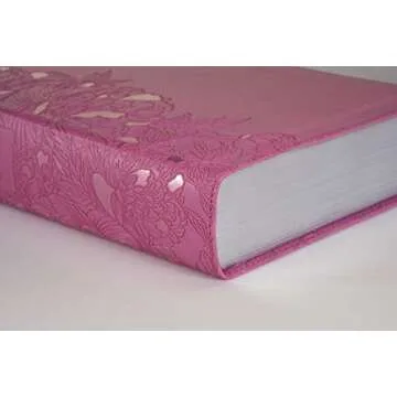 NLT Personal Size Giant Print Bible, Filament Enabled (LeatherLike, Peony Pink, Red Letter): Includes Free Access to the Filament Bible App Delivering ... Notes, Devotionals, Worship Music, and Video
