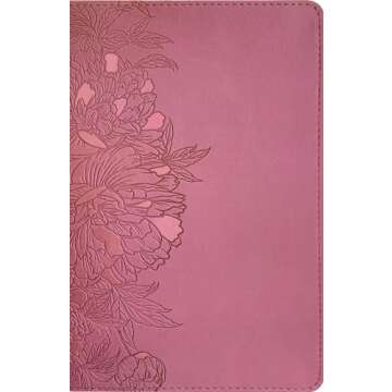 NLT Personal Size Giant Print Bible, Filament Enabled (LeatherLike, Peony Pink, Red Letter): Includes Free Access to the Filament Bible App Delivering ... Notes, Devotionals, Worship Music, and Video