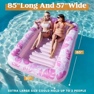 Sloosh Inflatable Tanning Pool Float for Adults