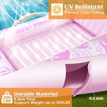 Sloosh Inflatable Tanning Pool Float for Adults