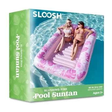 Sloosh Inflatable Tanning Pool Float for Adults