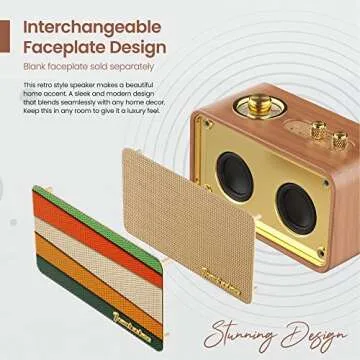 Stylish Bluetooth Speaker with AM FM Radio