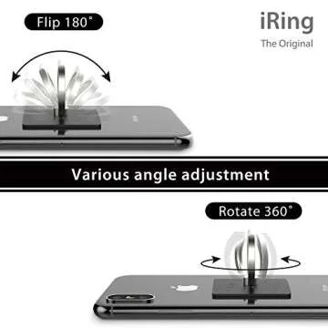 iRing Phone Ring Holder - Perfect Grip & Stand for All