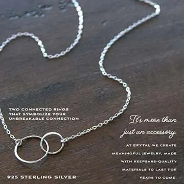 EFYTAL Mother Daughter Necklace for Timeless Love