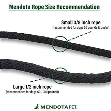 Mendota Pet Slip Leash - Dog Lead and Collar Combo - Made in The USA - Dark Brown, 1/2 in x 6 ft - for Large Breeds
