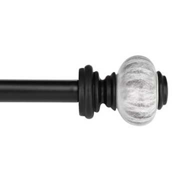 Knobelite Decorative Curtain Rod - Adjustable 22-42 inches